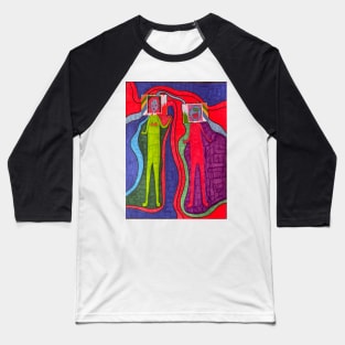 Couple In Colour World Baseball T-Shirt